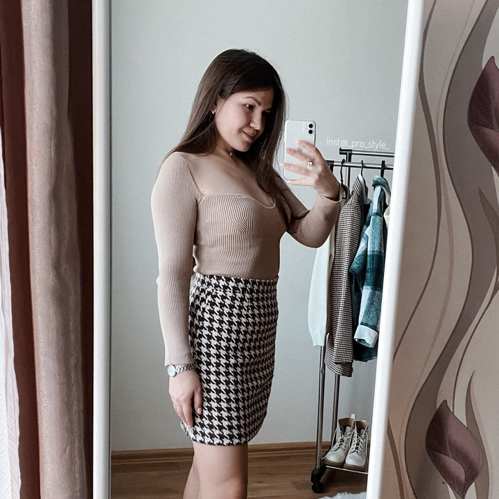 Women's Off-neck Pullover Long Sleeve Top Bottoming Sweater