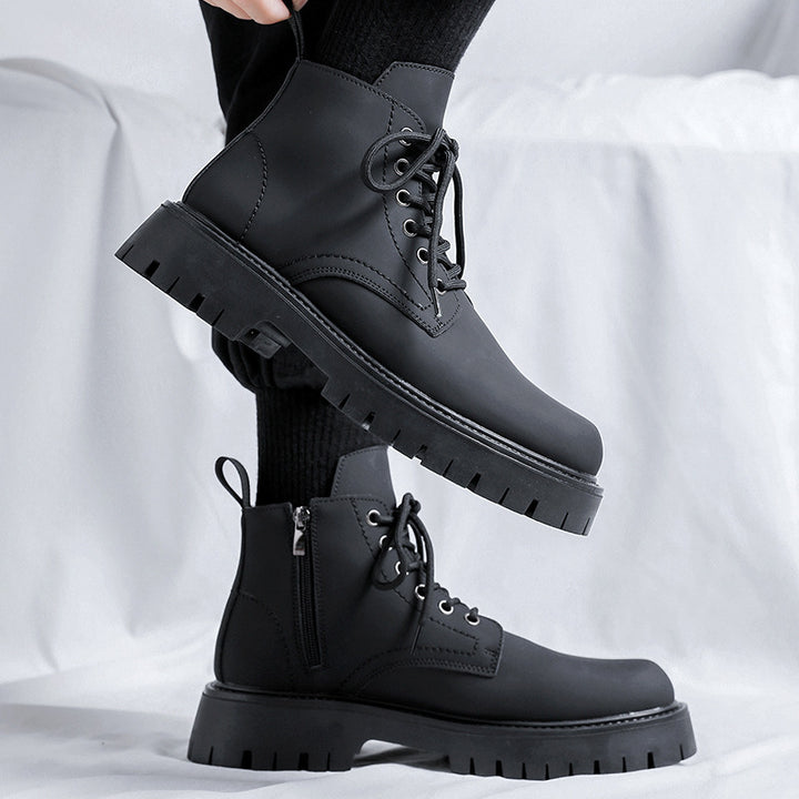 Men's Vintage Leather Ankle Boots