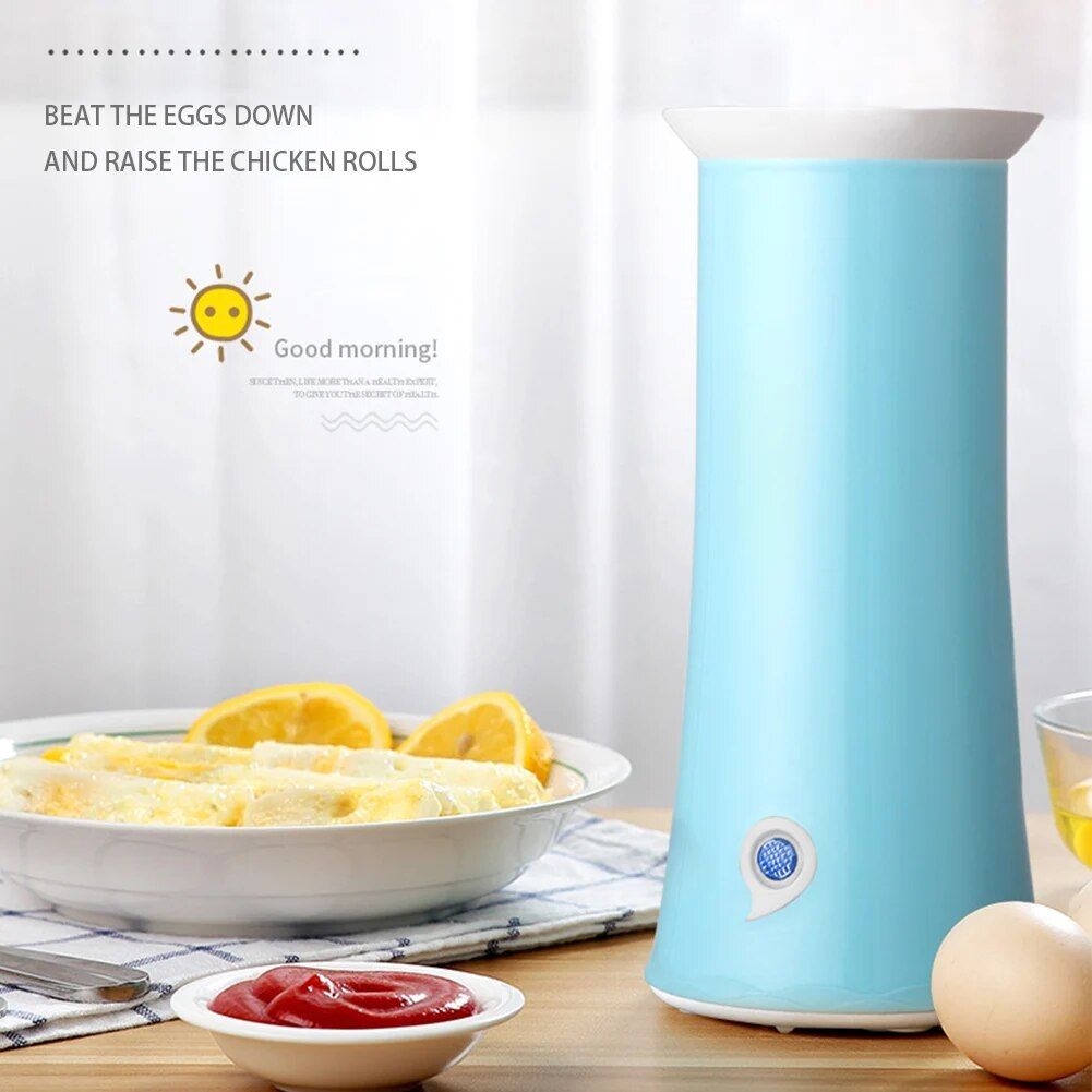 Compact Electric Egg Roll & Sausage Boiler - Non-Stick, Auto-Temperature Control