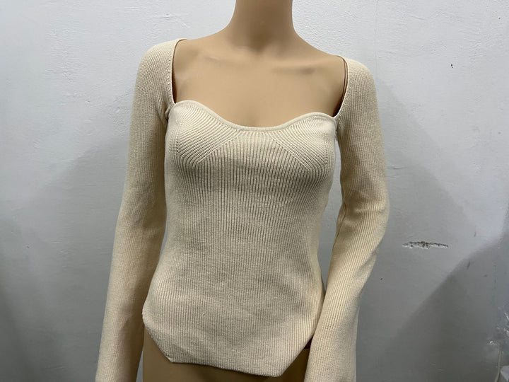 Women's Off-neck Pullover Long Sleeve Top Bottoming Sweater