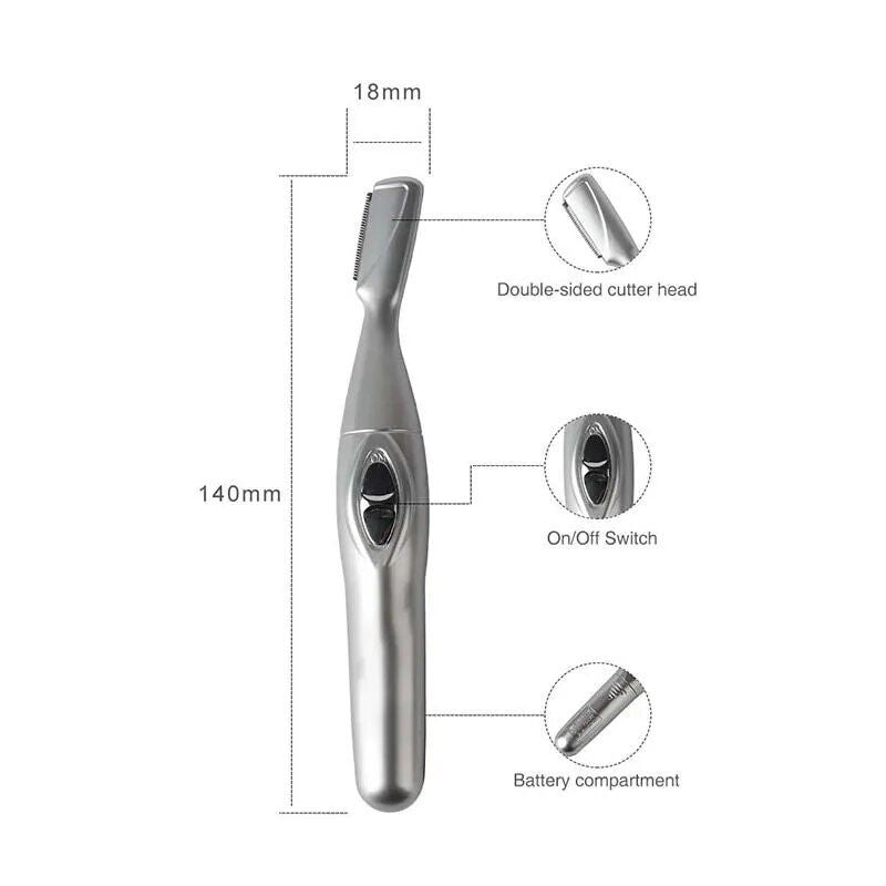 Electric Eyebrow Precision Trimmer: Unisex Beauty Tool