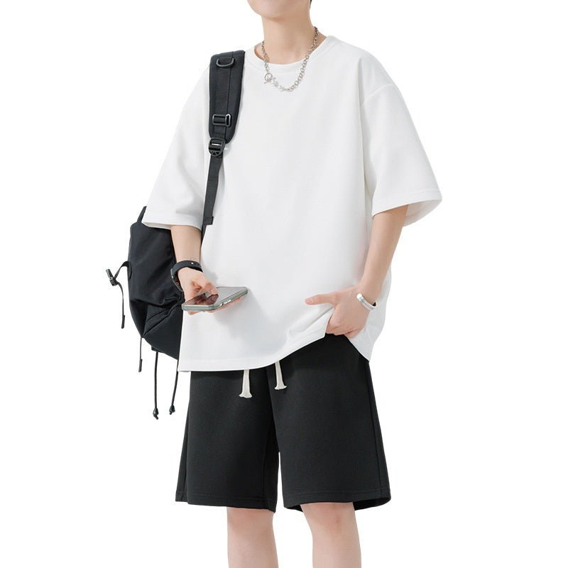 Men's Round Neck Quick-drying Breathable Loose Leisure Suit