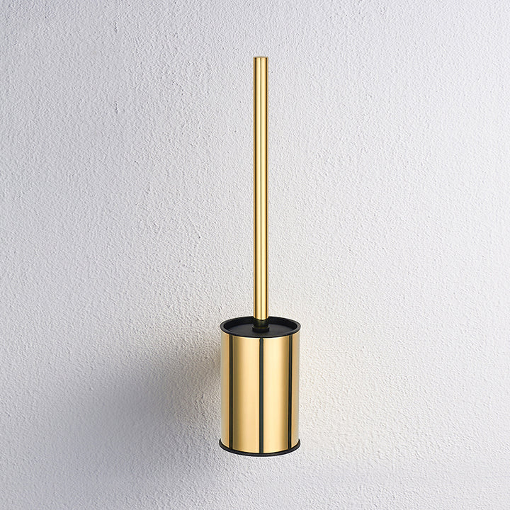 Luxury Wall-Mounted Long Handle Stainless Steel Toilet Brush Set