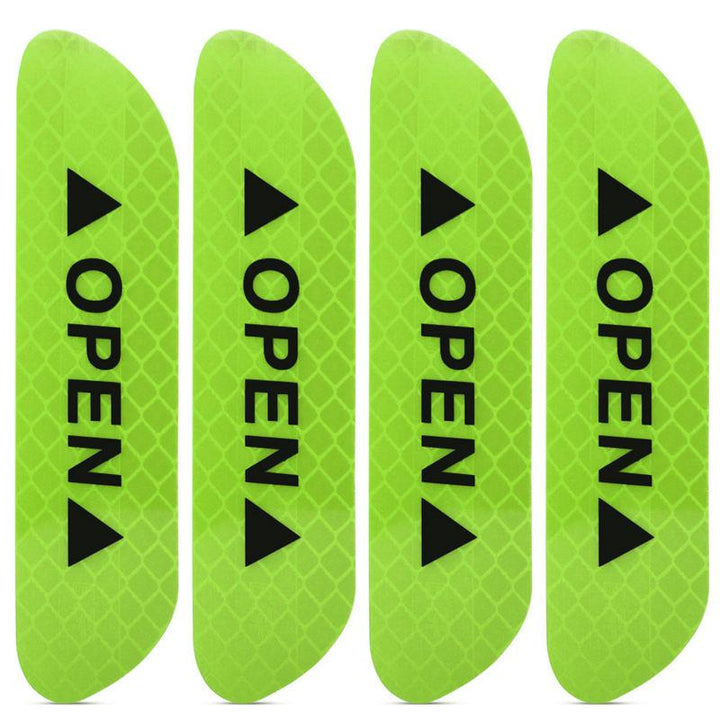 4PCS Reflective Car Door Warning Stickers