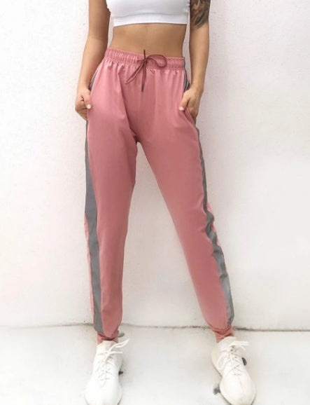 Side reflective night vision sweatpants