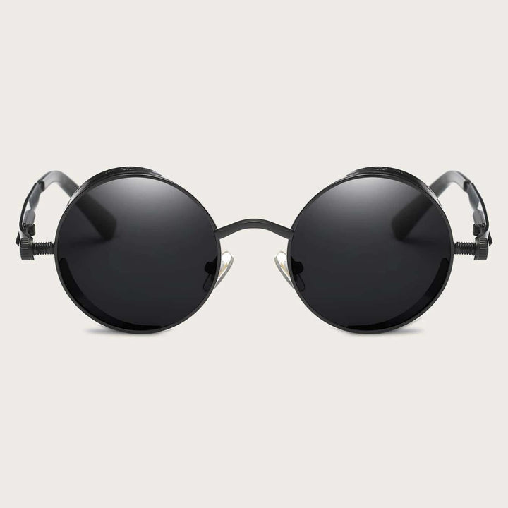 Luxury Steampunk Round Sunglasses for Men and Women