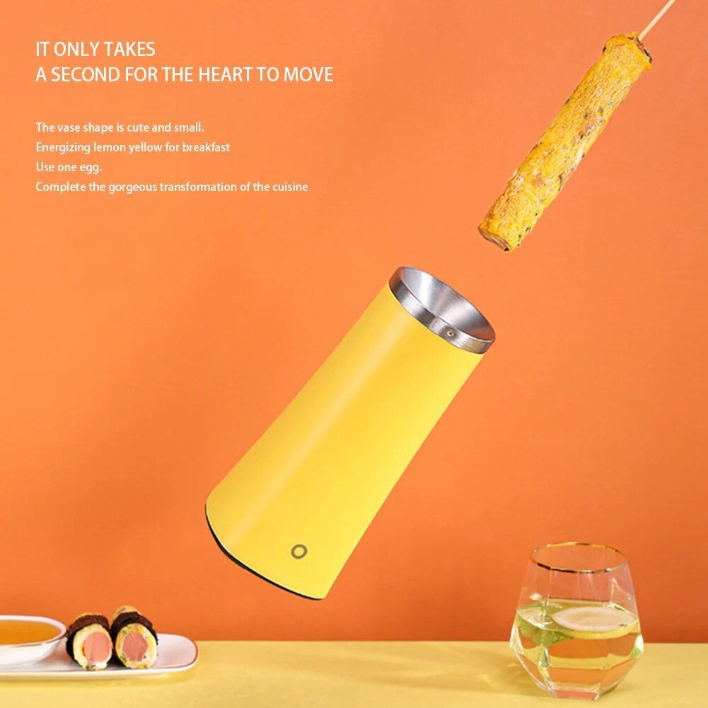 Compact Electric Egg Roll & Sausage Boiler - Non-Stick, Auto-Temperature Control