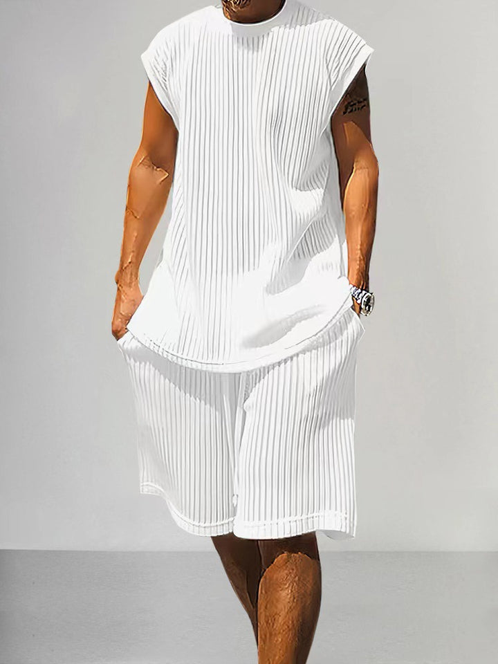 Casual Sweater Suit Men's Summer Loose Vest