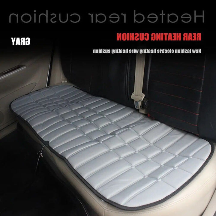 12V Heated Rear Car Seat Cushion: Foldable & Adjustable
