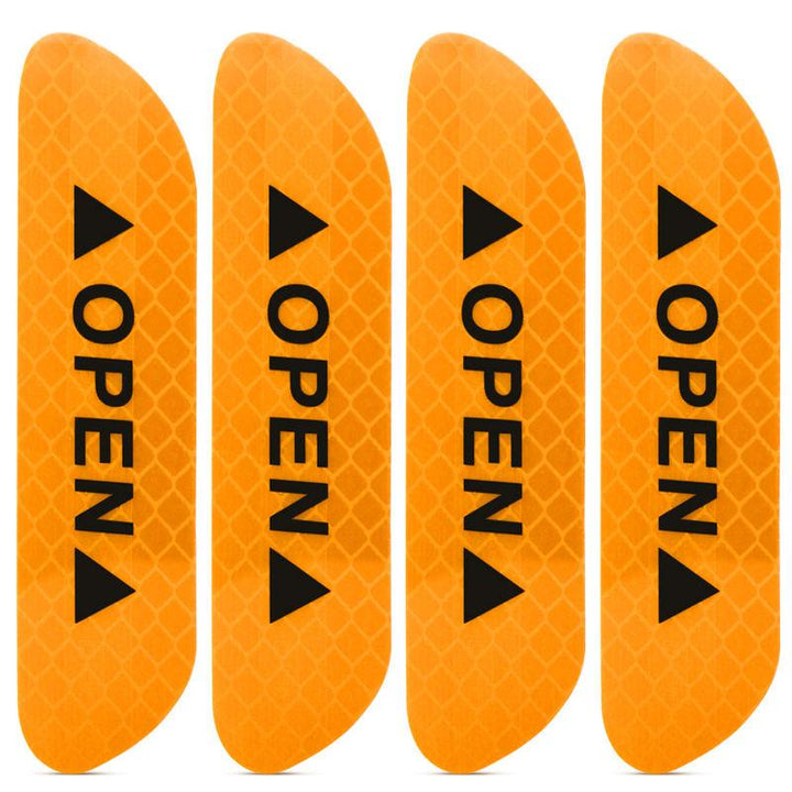 4PCS Reflective Car Door Warning Stickers