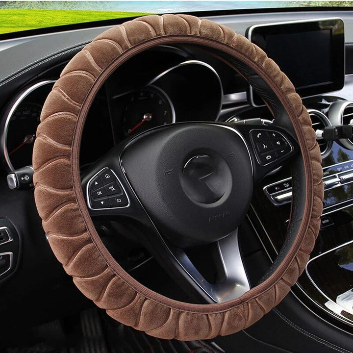 Soft Winter Warm Plush Car Steering Wheel Cover