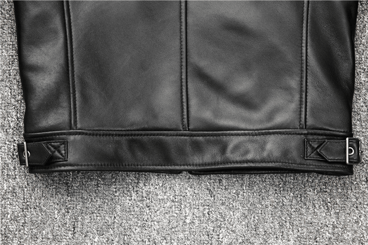 Men'S Motorcycle Stand-Collar Slim Short Youth Leather Jacket - MRSLM