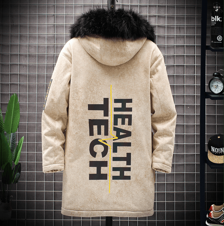 Plush Padded Jacket Youth Men'S Slim Top - MRSLM