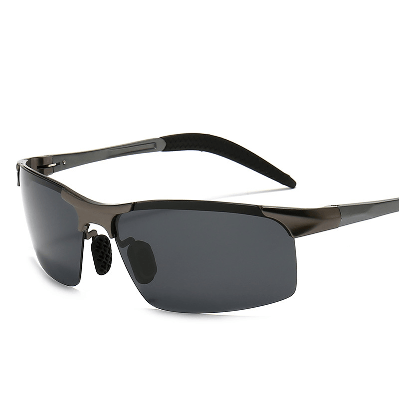 Polarized Color Changing Sunglasses Myopia Aluminum Magnesium Men'S Sunglasses Sunglasses Riding Glasses Driving Mirror 8177S - MRSLM