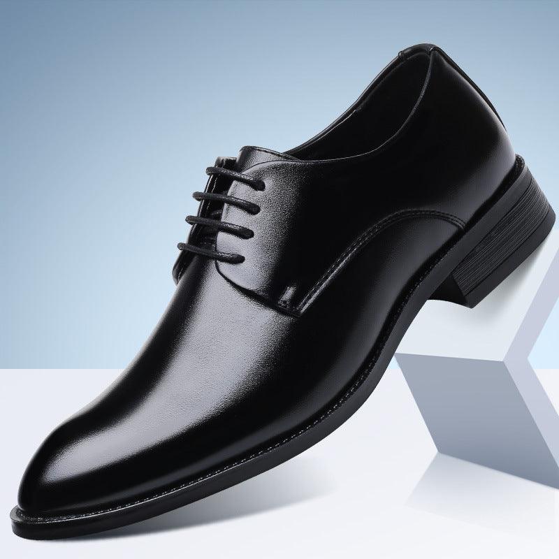 Four new shoes men's dress shoes black tie business men leather shoes factory direct code - MRSLM