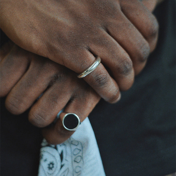 Fashion Sterling Silver Agate Ring