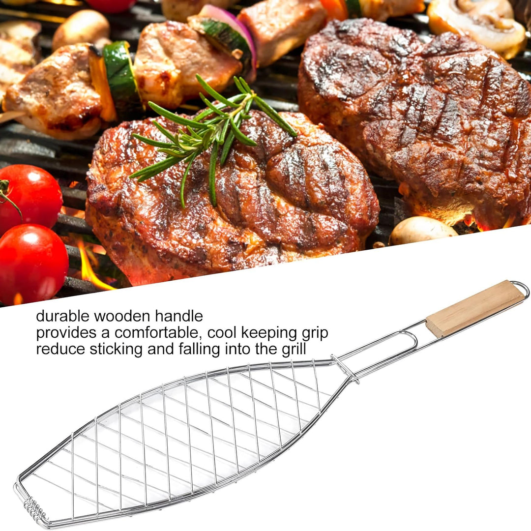 Flexible Nonstick BBQ Fish & Vegetable Grilling Basket