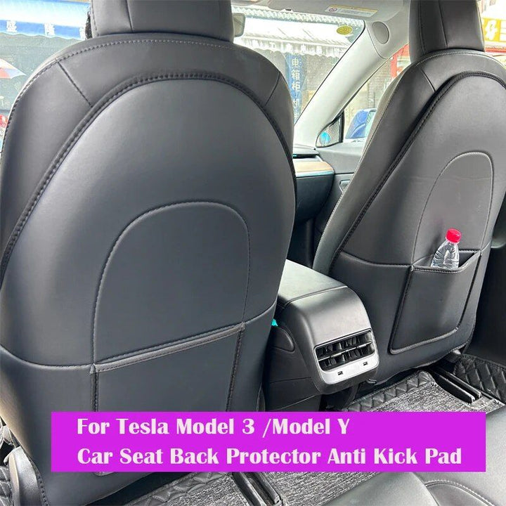 Luxury Microfiber Leather Car Seat Back Protector Pads