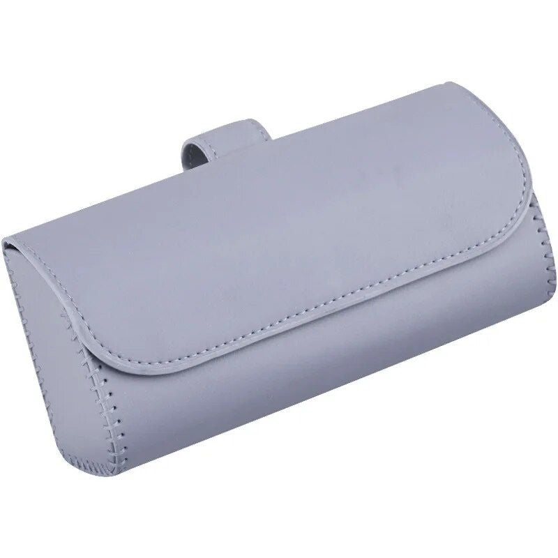 Luxury Car Sun Visor Organizer with Sunglasses Clip & Ticket Holder