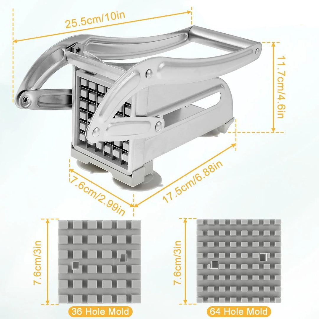 Stainless Steel Vegetable and Fruit Cutter - Multifunctional Manual Potato Slicer