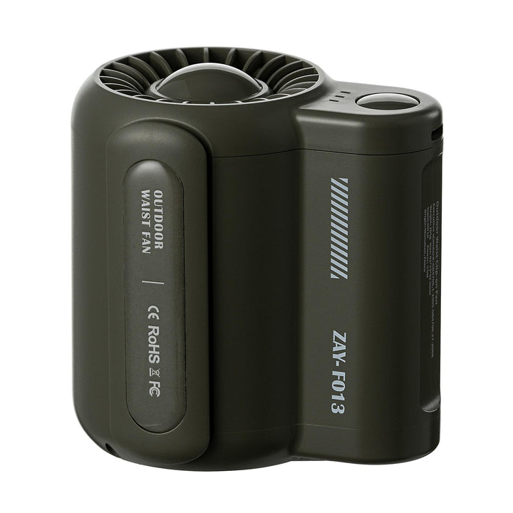 Portable Leafless Waist Fan - Mini Waist-Mounted Electric Fan for Outdoor Use