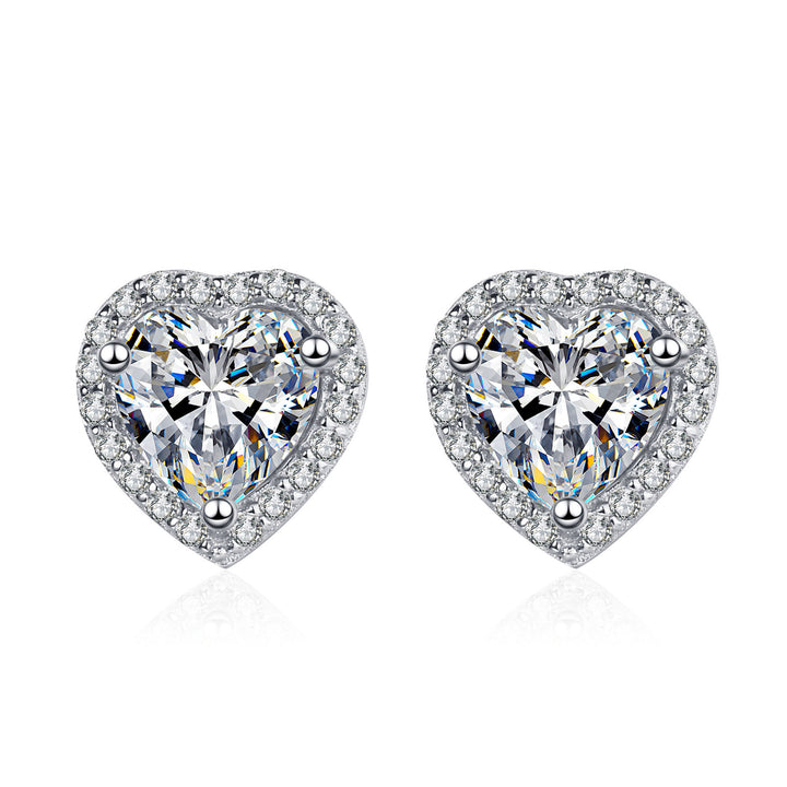 Women's Mosang Stone 925 Sterling Silver Earrings