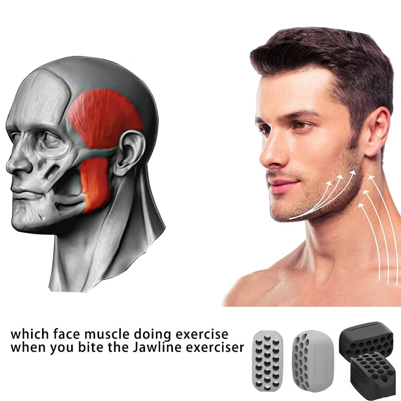 Jawline Sculptor and Facial Toner - Neck & Chin Fitness Ball for Enhanced Facial Contours