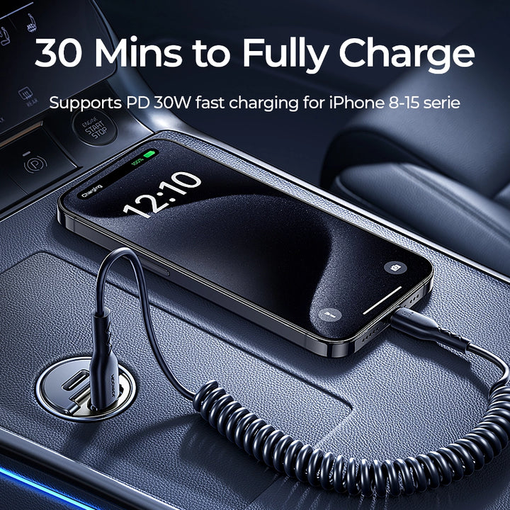30W Pull Ring Car Charger