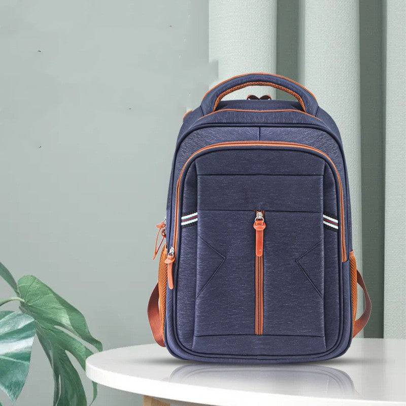 Large Capacity And Simple Men's Backpack Computer Bag