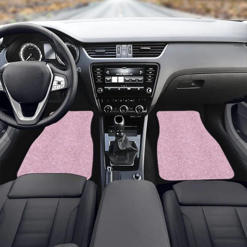 Pink Bling Print Universal Car Floor Mats