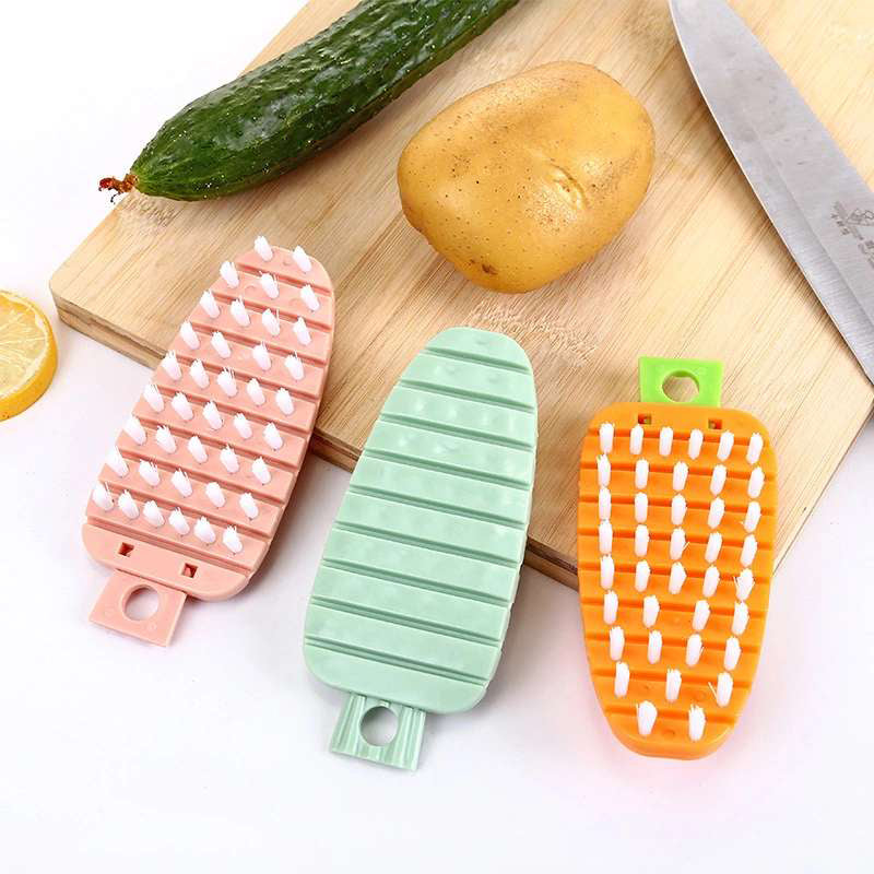 Multifunction Vegetable Fruit Cleaning Brush Flexible Potato Carrot Cucumber Cleaning Brush Kitchen Gadgets Cleaning Tools Accessories