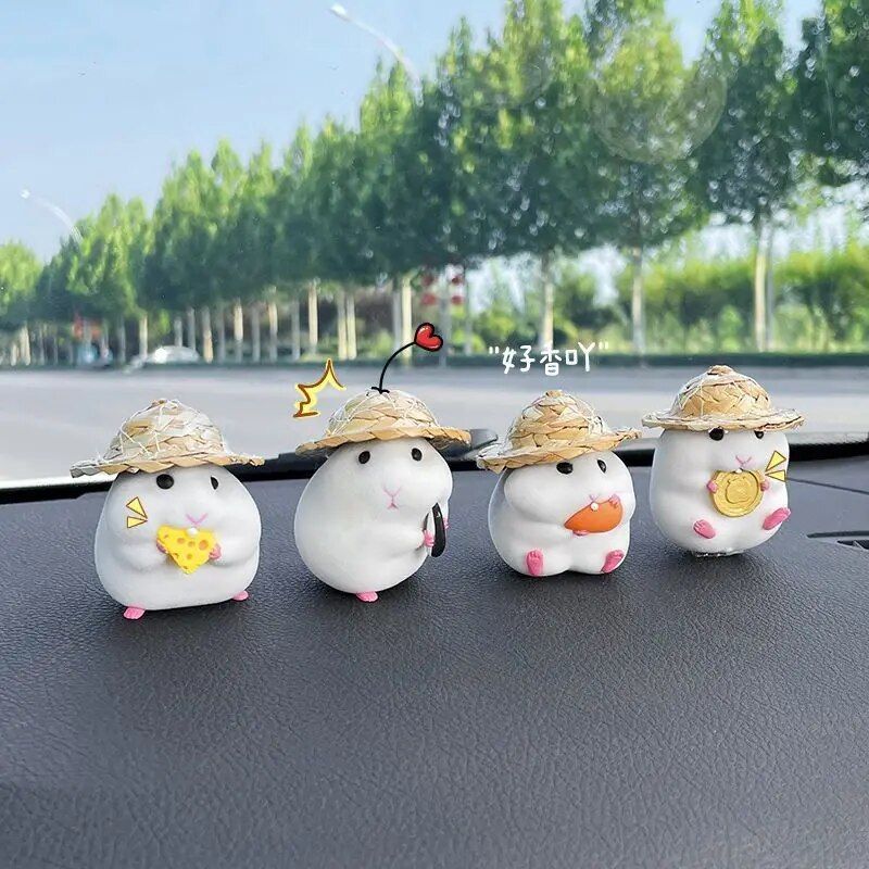 Cute Hamster Dashboard Doll Decoration