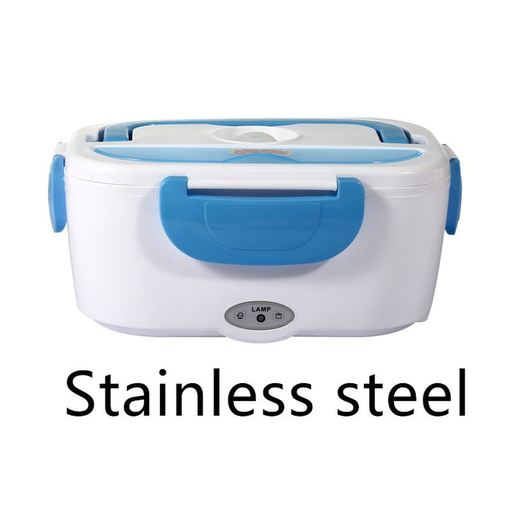 Kitchen Electric Heated Lunch Box Stainless Steel School Car Picnic Food Heating Heater Food Warmer Container