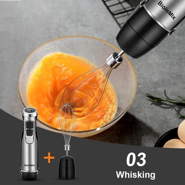 1200W 4-in-1 Immersion Hand Blender with Attachments for Chopping and Smoothies