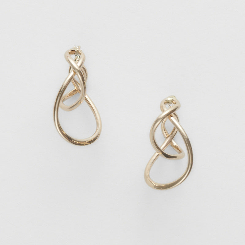 Dunli Jewelry Japanese Simple Line Earrings