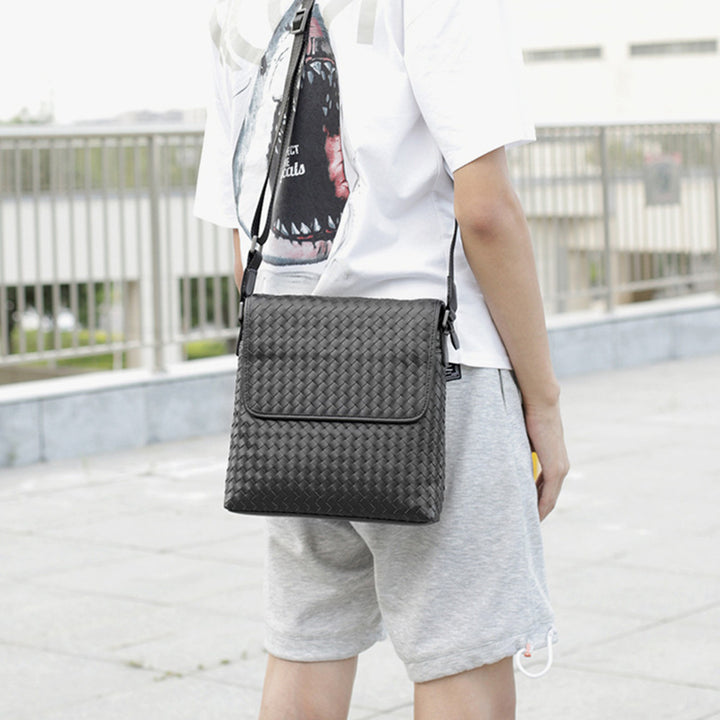 Woven Men's Fashion Casual Shoulder Bag