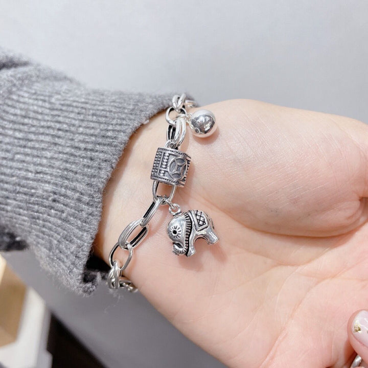 Sterling Silver Fashion Temperament Personality Niche Cold Style Bracelet