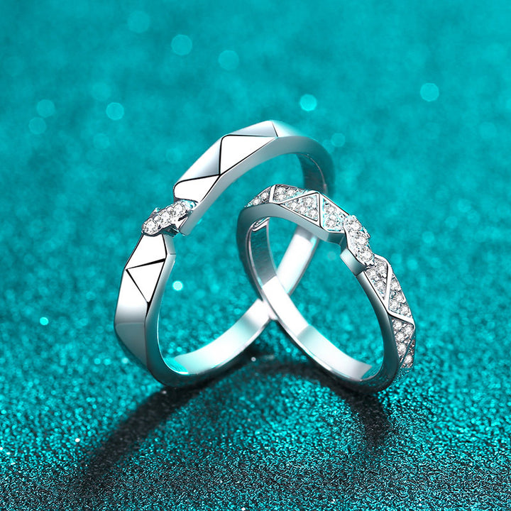 Couple Fashion Sterling Silver Ring