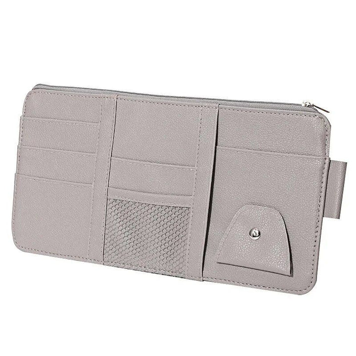 Multi-Pocket Car Sun Visor Organizer with Pen Holder