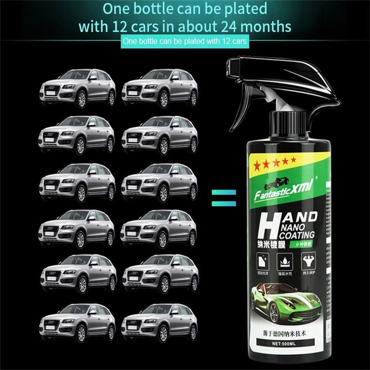 Nano Ceramic Car Coating Kit: Liquid Spray Polish Wax for Auto Detailing