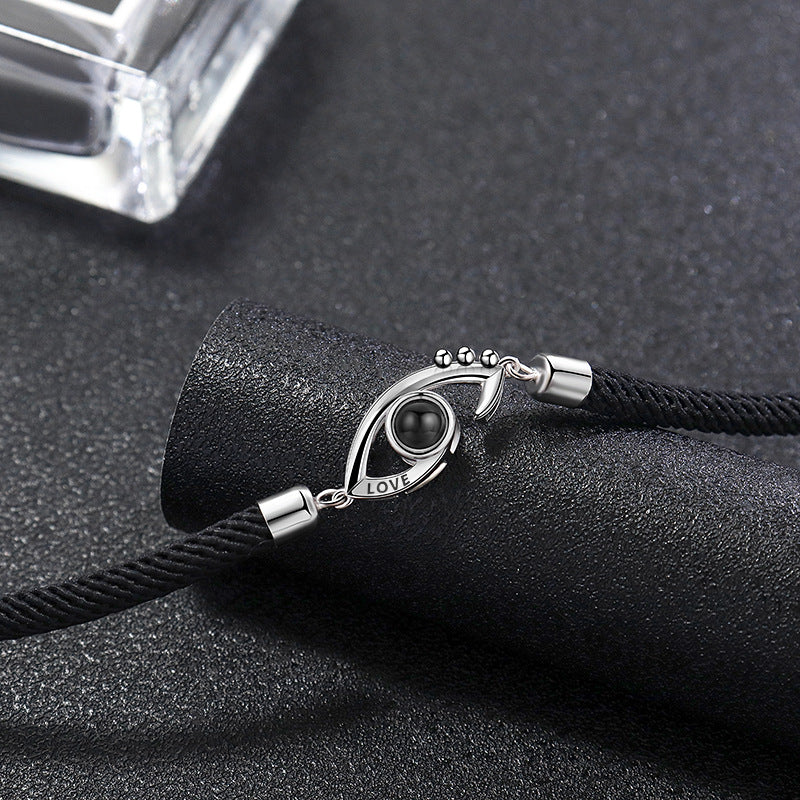 S925 Silver 100 Language Couples Hand Strap