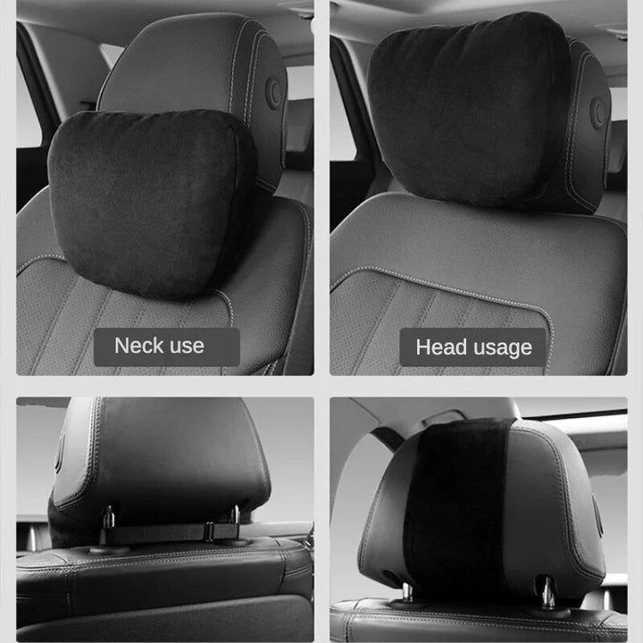 Universal Adjustable Car Neck Pillow Support with Soft Plush Finish