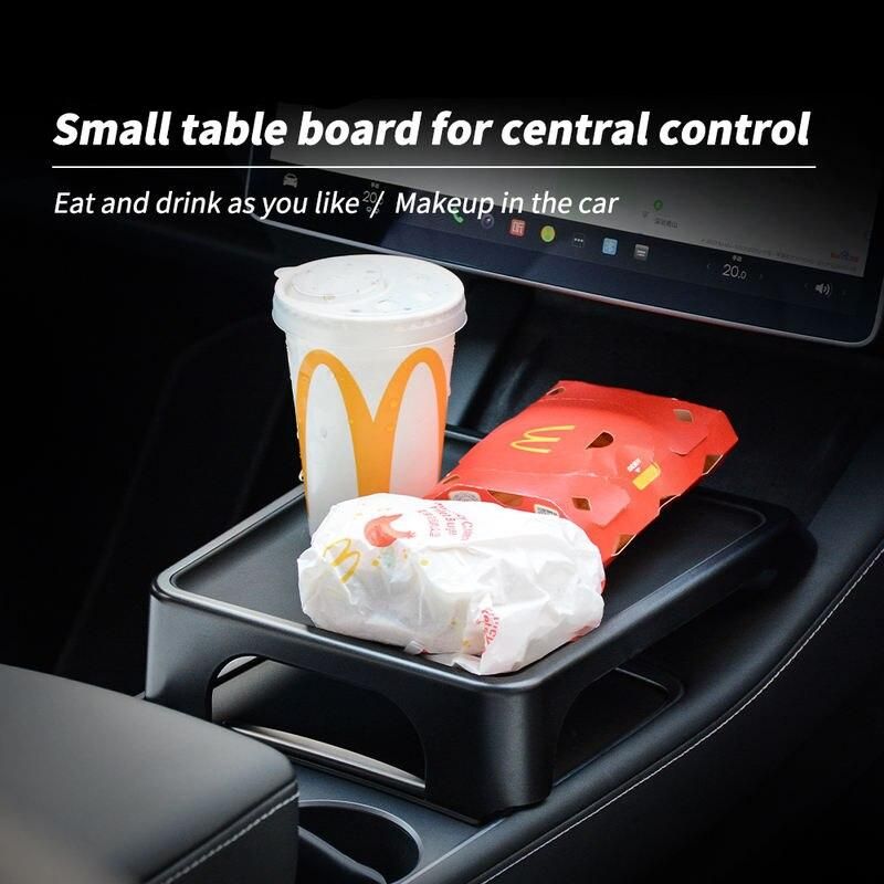 Portable Central Control Car Dinner Plate for Tesla Model 3/Y (2019-2023)