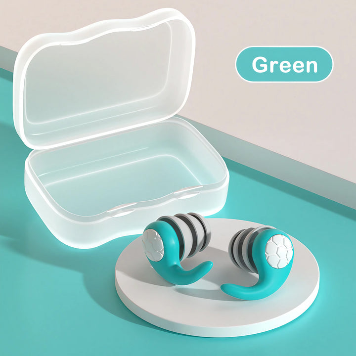 Triple Layer Silicone Earplugs for Serene Sleep and Swimming