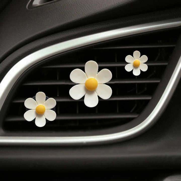 Candy-Colored Five-Petal Daisy Car Perfume Clip