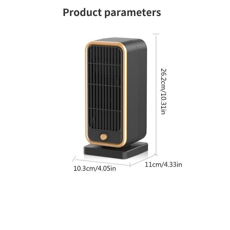 500W Portable Desktop Heater with PTC Fast Heating & Energy Saving