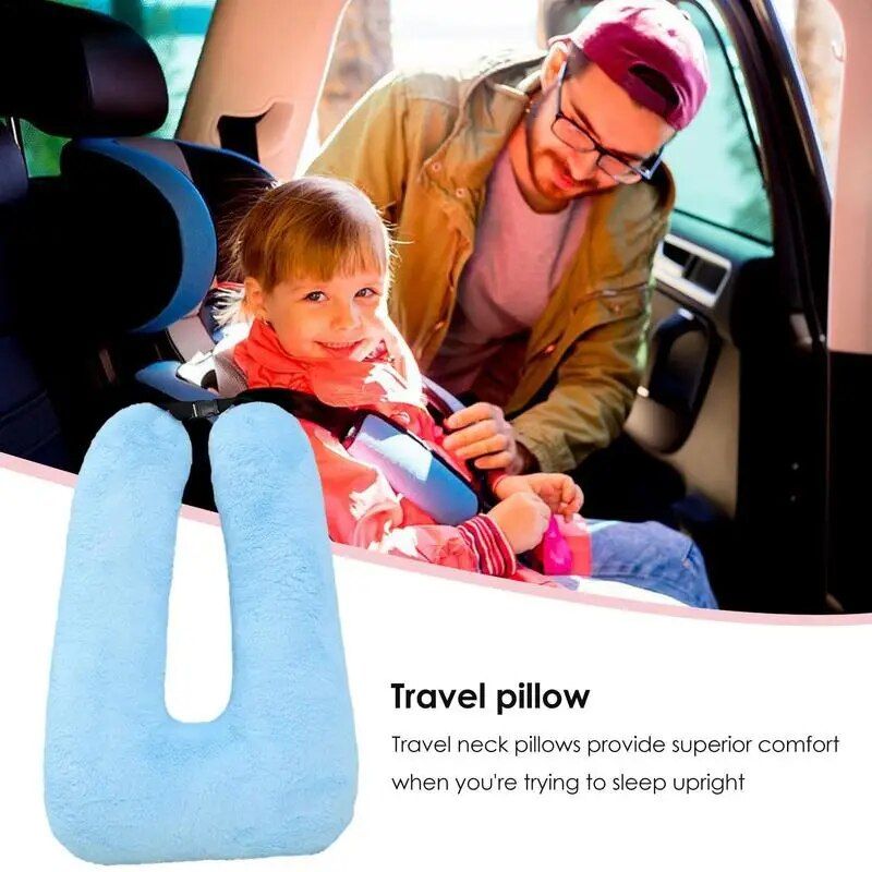 Ergonomic Car & Travel Neck Pillow with Adjustable Strap for Comfortable Support