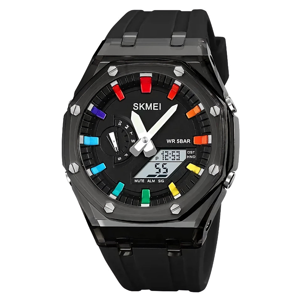 Led Light Electronic Waterproof Men Watch