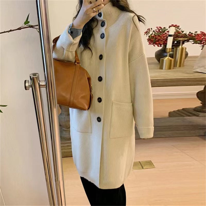 Women's Thickened Versatile Sweater Coat