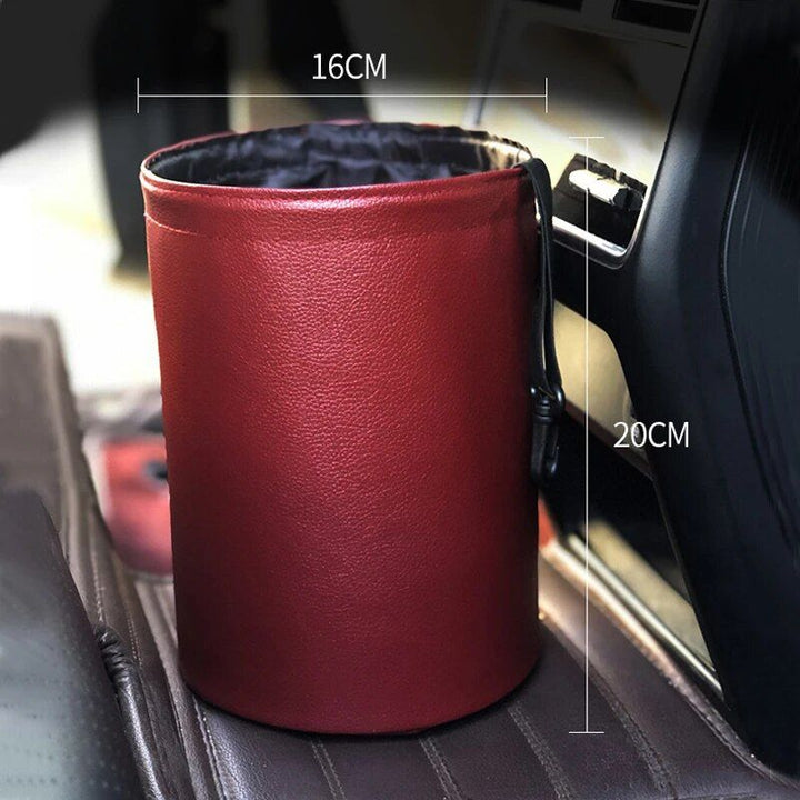 Waterproof Foldable Car Trash Can with Dual-Layer Design